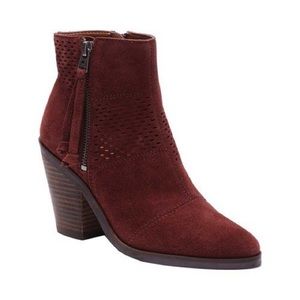 Maroon lucky brand booties